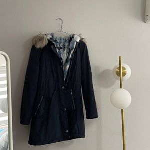 Cozy Blue Fashion Coat